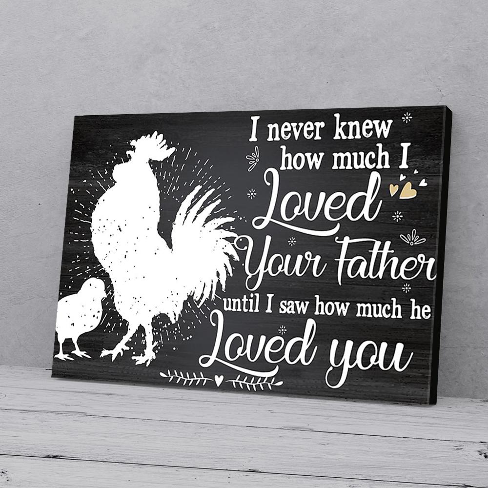 Chicken Matte Canvas Wall Art